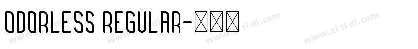 Odorless RegulaR字体转换